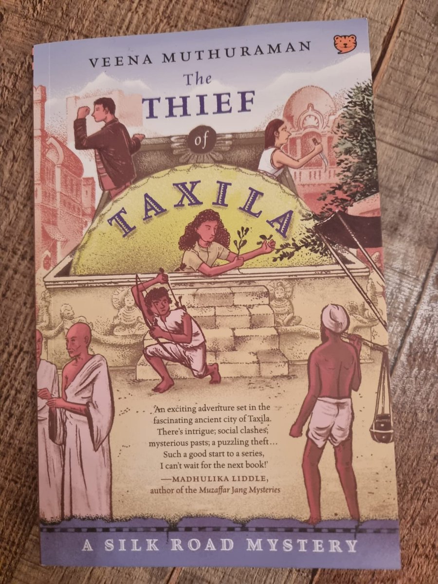 DivyaSivaramak's tweet photo. Just finished The Thief of Taxila. Such a fun ride. We get to explore this interesting city, described beautifully. We meet these precocious kids and quirky characters. Had me giggling and kept me guessing till the end.@veenamut , how's the next one coming along ;) https://t.co/usc2W2k9vc
