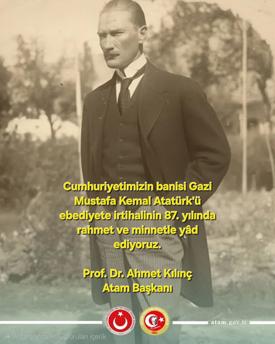 Atatürk Araştırma Merkezi Başkanlığı (@atambaskanlik) on Twitter photo 