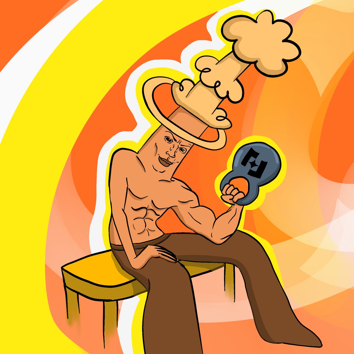 creaturefella's tweet photo. hey guys
i made this art absolutely drunk!
this is what happens when @0xfairblock meets fermentation ⚡️
p.s he knows what he is doing
#soberpower https://t.co/5nglJui7IT