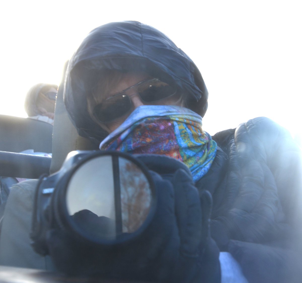 VerySouthWest's tweet photo. @DailyPicTheme2 Vehicle side mirror selfie on an early morning Safari in South Africa - #invigorating in an open vehicle at sunrise! https://t.co/23f5V76LAg