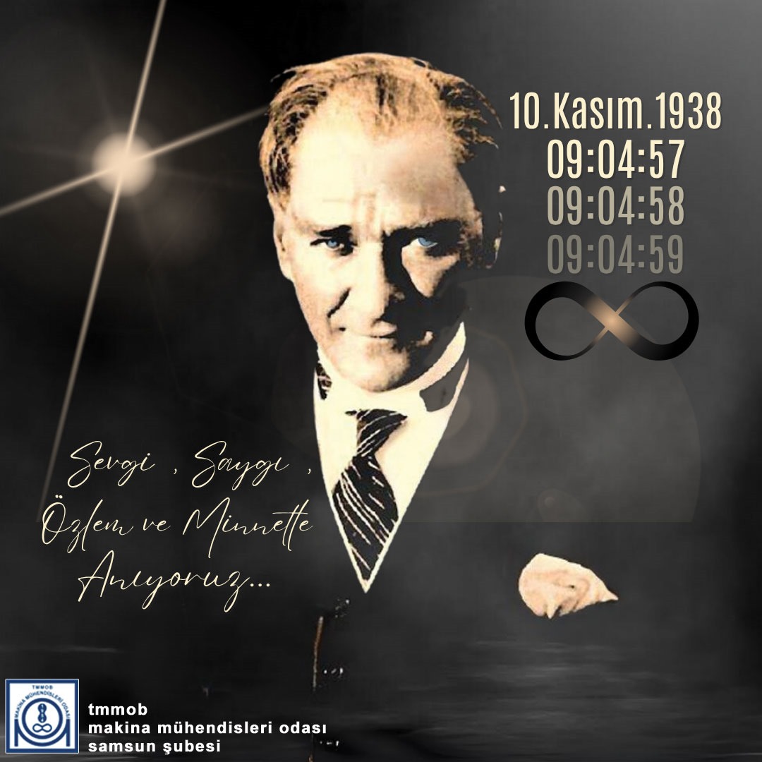 Cumhuriyetimizin kurucusu Ulu Önder Mustafa Kemal ATATÜRK’ü ölümünün 87. yılında saygı, özlem ve minnetle anıyoruz.