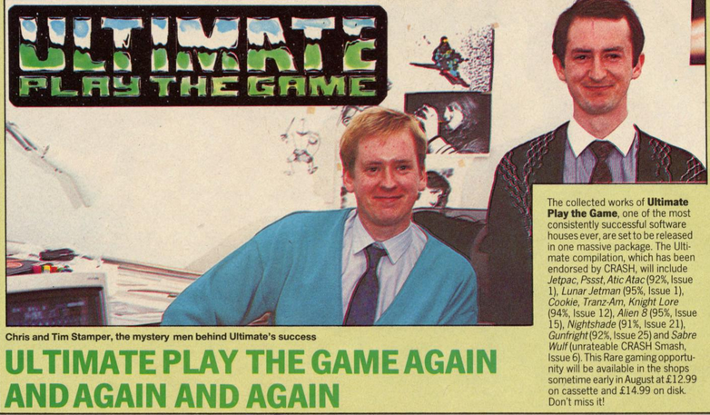 KingBrownym's tweet image. Chris y Tim Stamper, creo que será de las pocas fotos que he podido ver de los componentes de Ultimate play the game. 

archive.org/details/1988-0…