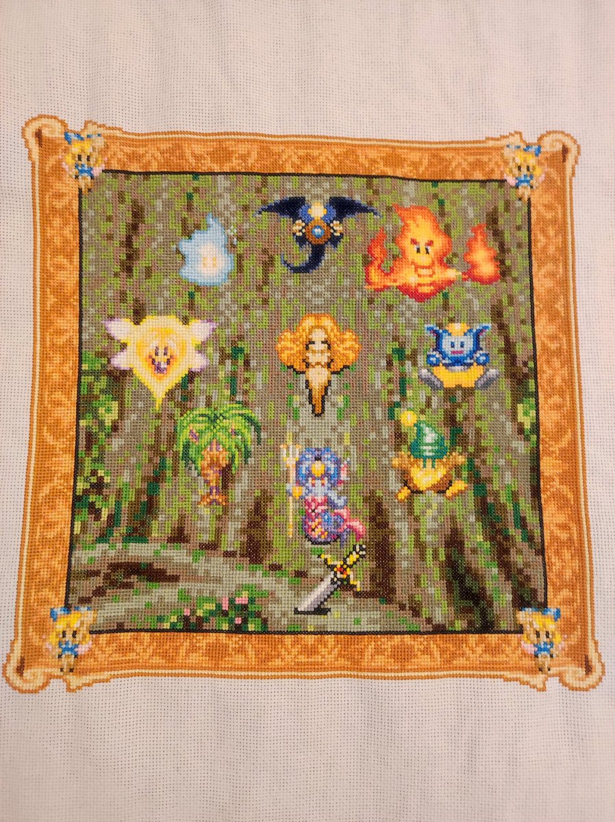 phoenixia62's tweet photo. Bonjour je souhaite vendre mon point de croix sur la série des mana, me contacter par mp si vous êtes intéressé #secretofmana #mana #pixelart https://t.co/u503T7udAi