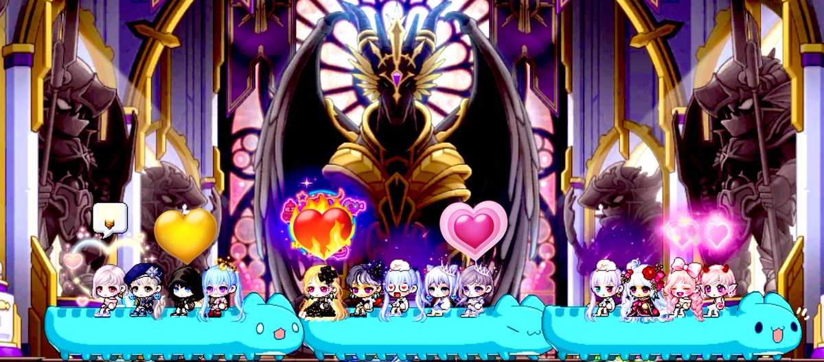 himata__n329's tweet image. 最近は旧メンが半復帰してくれ、新人教育にも力を入れててすごく懐かしい気持ちでメイプルしてます🍁そんな中ずっと一緒だったりぃ、りば、びくが旅に出ると言う事でお見送りしてきました🥲🌈✨寂しいけどどんな旅をしてくるか楽しみでもある❣️大好きだよみんな😆💕

#もふねこ
#最後はオモロ3コマ漫画