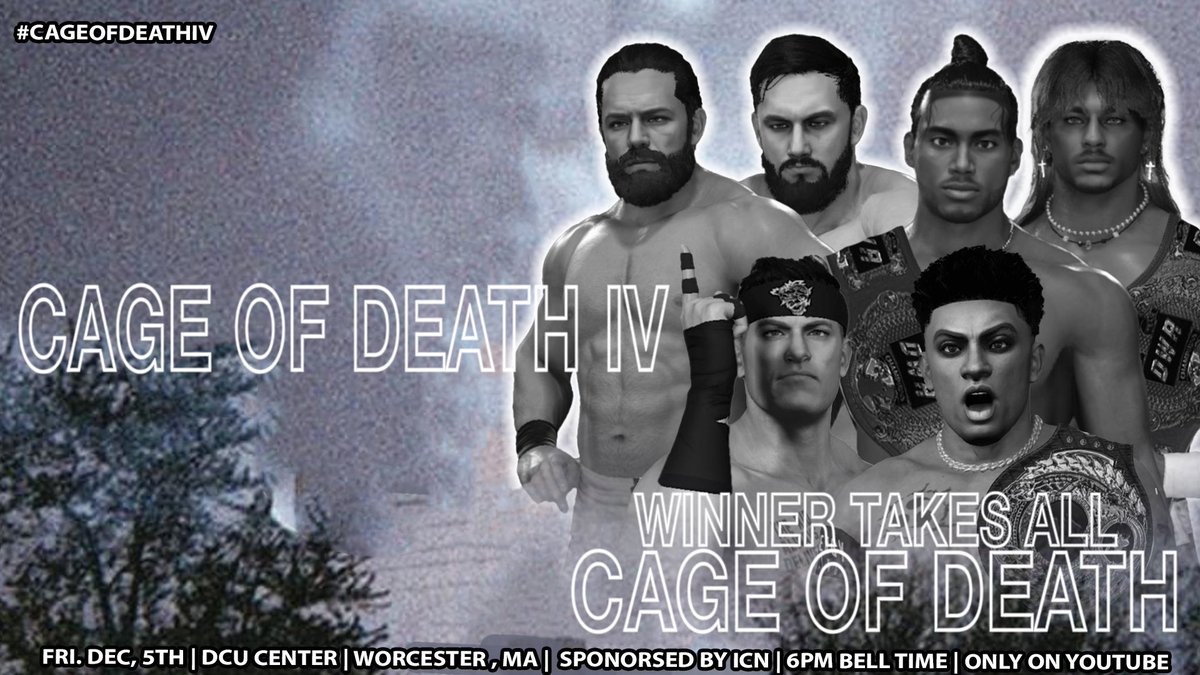 🚨CAGE OF DEATH IV UPDATE🚨

JUST SIGNED - 

<a href="/DPayne_2K/">Damian Payne</a> vs <a href="/yamamotoricky96/">“The Party Animal” Ricky Yamamoto</a> 

Already Announced// 
CAGE OF DEATH IV WINNER TAKES ALL

MORE MATCHES TBA 

DCU CENTER | 6PM ET | ONLY ON YOUTUBE 

#CAGEOFDEATHIV #WATCHICN #WWE2K25