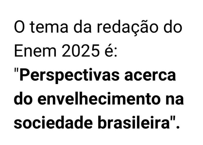 DoutorMaravilha's tweet image. Minha especialização em Geriatria cada dia faz mais sentido.

Excelente tema do ENEM.
Boa sorte aos estudantes!

#envelhecimento