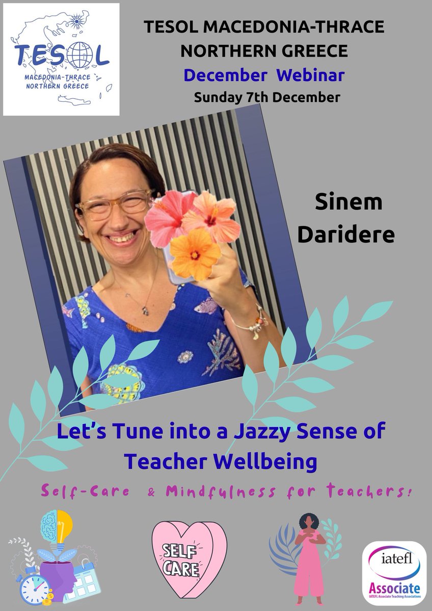 TESOL_MTh's tweet photo. Next Event: Sunday 7th December at 17:00 with Sinem Daridere https://t.co/Fq6FLTDpKo