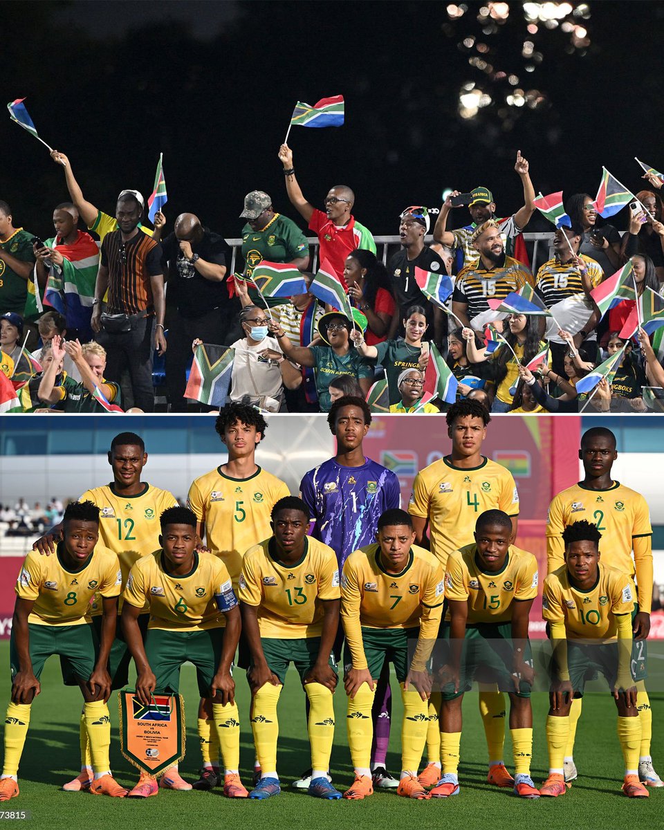 CapeTownCityFC's tweet photo. Amajimbo’s are 𝐓𝐇𝐑𝐎𝐔𝐆𝐇! 👏🇿🇦

Amajimbo’s advance to the Round of 32 after finishing second in their group at the #U17WC 

We’re proud and behind you 💙 https://t.co/aSMABqxjeq