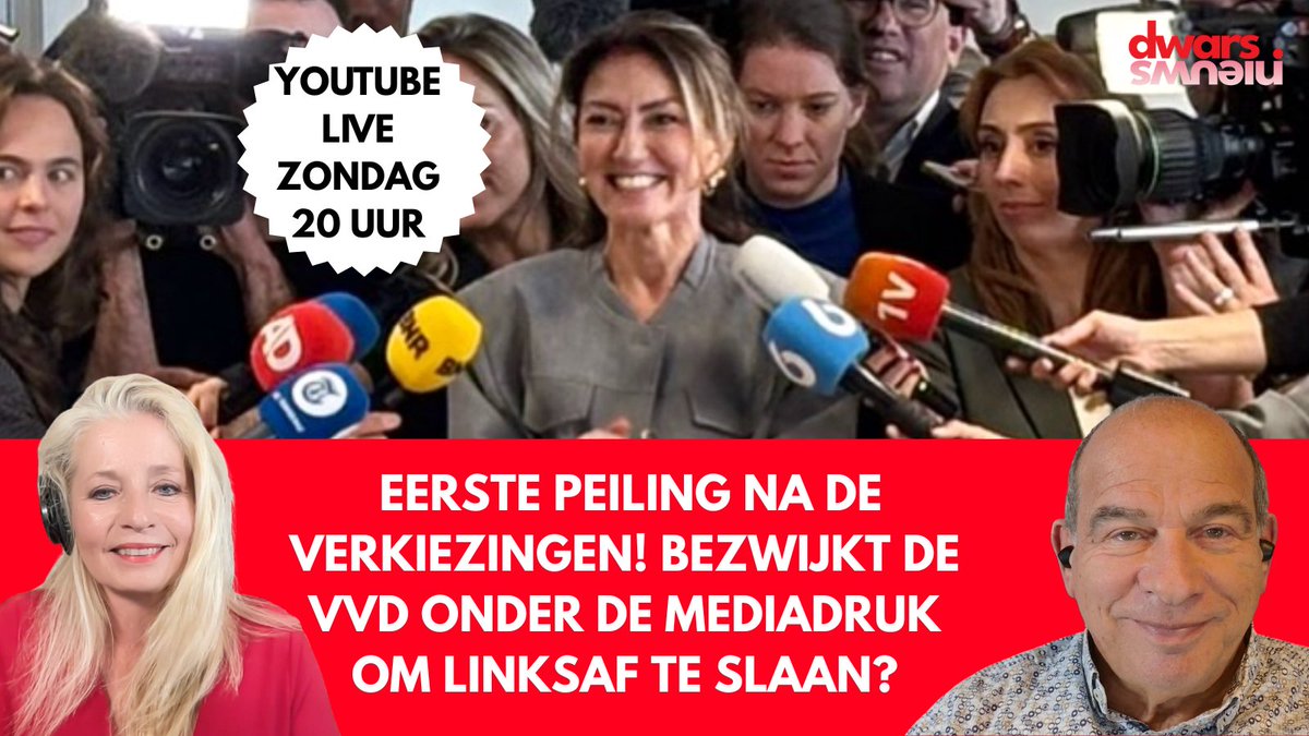 De eerste peiling door Maurice de Hond na de verkiezingen laat zien hoe onontwarbaar de politieke situatie is. Terwijl de kiezer naar rechts wil, voeren media de druk op de VVD-top op om voor GroenLinks-PvdA te kiezen. 

dwarsnieuws.nl/eerste-peiling…