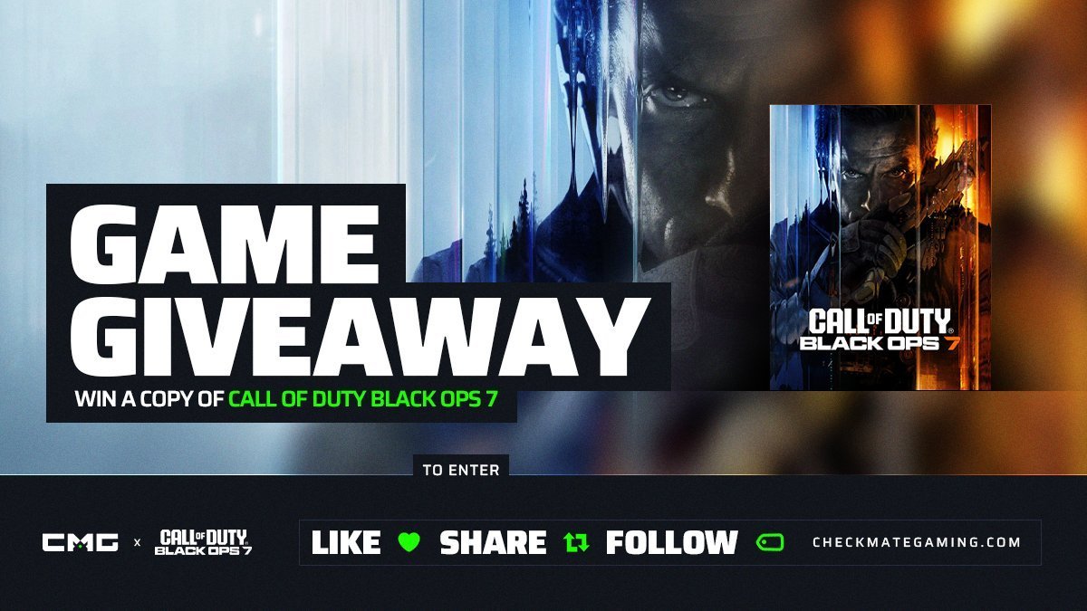 🚨 Black Ops 7 / $70 GIVEAWAY 🚨

Win a copy Black Ops 7 or $70 USD!

To enter:
✅ Follow  <a href="/CMG_Esports/">CMG</a>  @CODWarefareForum 
✅Tag 2 friends below
✅ Retweet this post

Winner Revealed Thursday Night - 13 Nov 2025