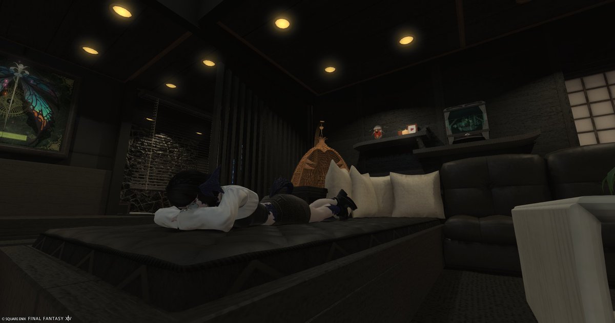 勝手にふれんどの家入って勝手に寝転がって勝手にSS撮って帰ってきたので寝ます