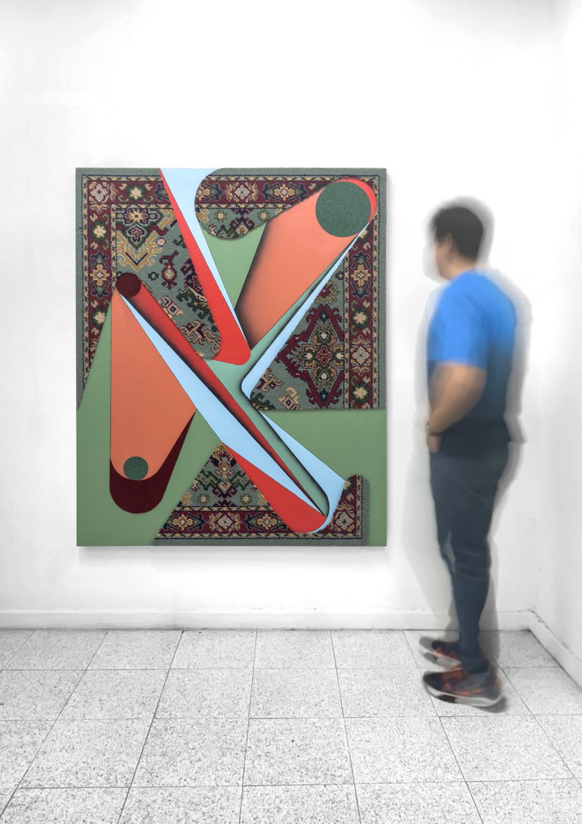 Óscar Abraham Pabón
Carpet painting #2 2025
Mixta (acrílico, fragmentos de alfombra y carboncillo) sobre tabla de madera
162 x 130 cm

Palabra y Obra
16 de octubre - 29 de noviembre 2025

📅Lunes a viernes: 10.30h - 20:30h. Sábado: 11h - 15:30h / 17h - 20h

<a href="/Abrahamarq/">Oscar Abraham Pabón</a>