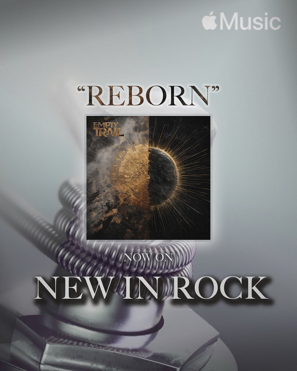 Thanks <a href="/AppleMusic/">Apple Music</a> for adding Empty Trail’s newest song “Reborn” to NEW IN ROCK 🤘
