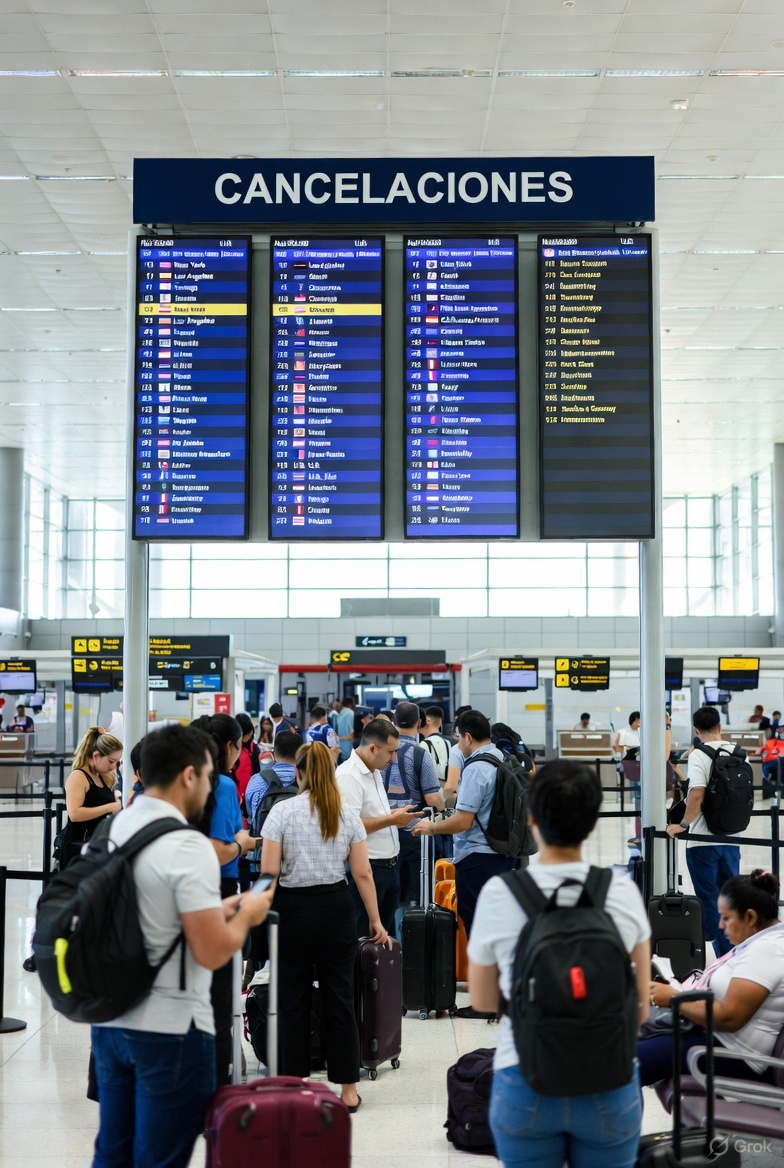 Vuelos a EEUU bajo alerta: se han cancelado entre el 8 y el 12% de los vuelos y más del 20% están sufriendo retrasos importantes. Si viajas pronto, revisa tu vuelo con frecuencia y llega con tiempo extra al aeropuerto.

#EEUU #Vuelos #Cancelaciones
