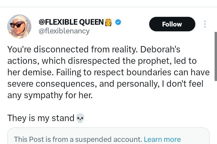 OurFavOnlineDoc's tweet photo. This man here killed Deborah in 2022.

He openly admitted to killing her.
He gleefully displayed the matchbox he used to burn her alive. He admitted on video that they stoned her, beat her to death and burnt her alive.

Deborah was a Christian girl whose only offence was requesting that a school WhatsApp group should not be used for Islamic broadcast messages.

She was falsely accused of blasphemy, she was hunted down by bigoted animals, she was ambushed on a road in broad daylight, stoned by these marauding terrorists, beaten and burnt to death.

Till this moment:
NOT ONE PERSON has been convicted and jailed for her murder.

The man in this picture was never found, never caught, never prosecuted. Instead the barbaric murder of Deborah was fiercely defended by fellow animalistic bigoted anti-christian terrorists online and offline.

We must never ever forget Deborah.
Not today. Not tomorrow. Not forever.
She was only 21years old.

Terrorists and terror apologists must never know peace.