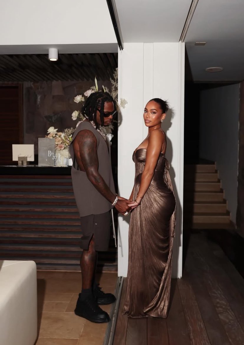 Gunnadaily4ever's tweet image. Gunna &amp;amp; Briana at Briana’s birthday party 🥳 😍