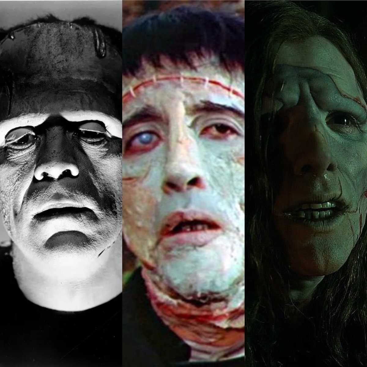 My three favorite versions of the creature    #Frankenstein