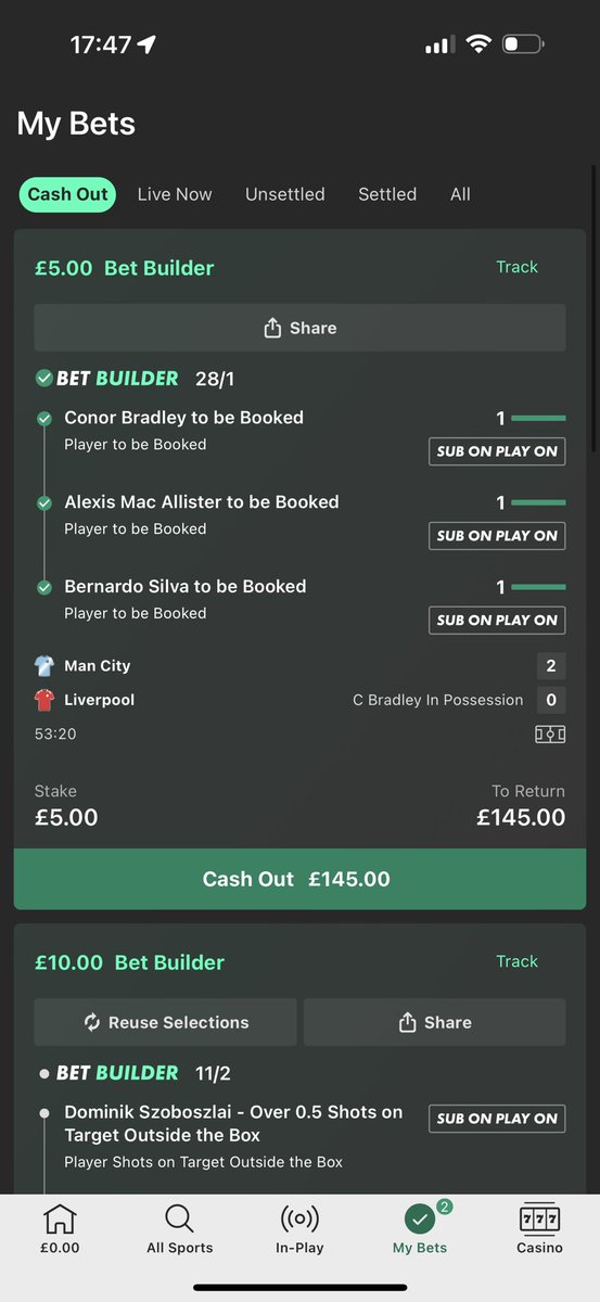Hennerzbcfc's tweet photo. @bettingvillage Picked McAllister by mistake 🤣🤣 still landed cheers mate https://t.co/V9aZxEUWDX