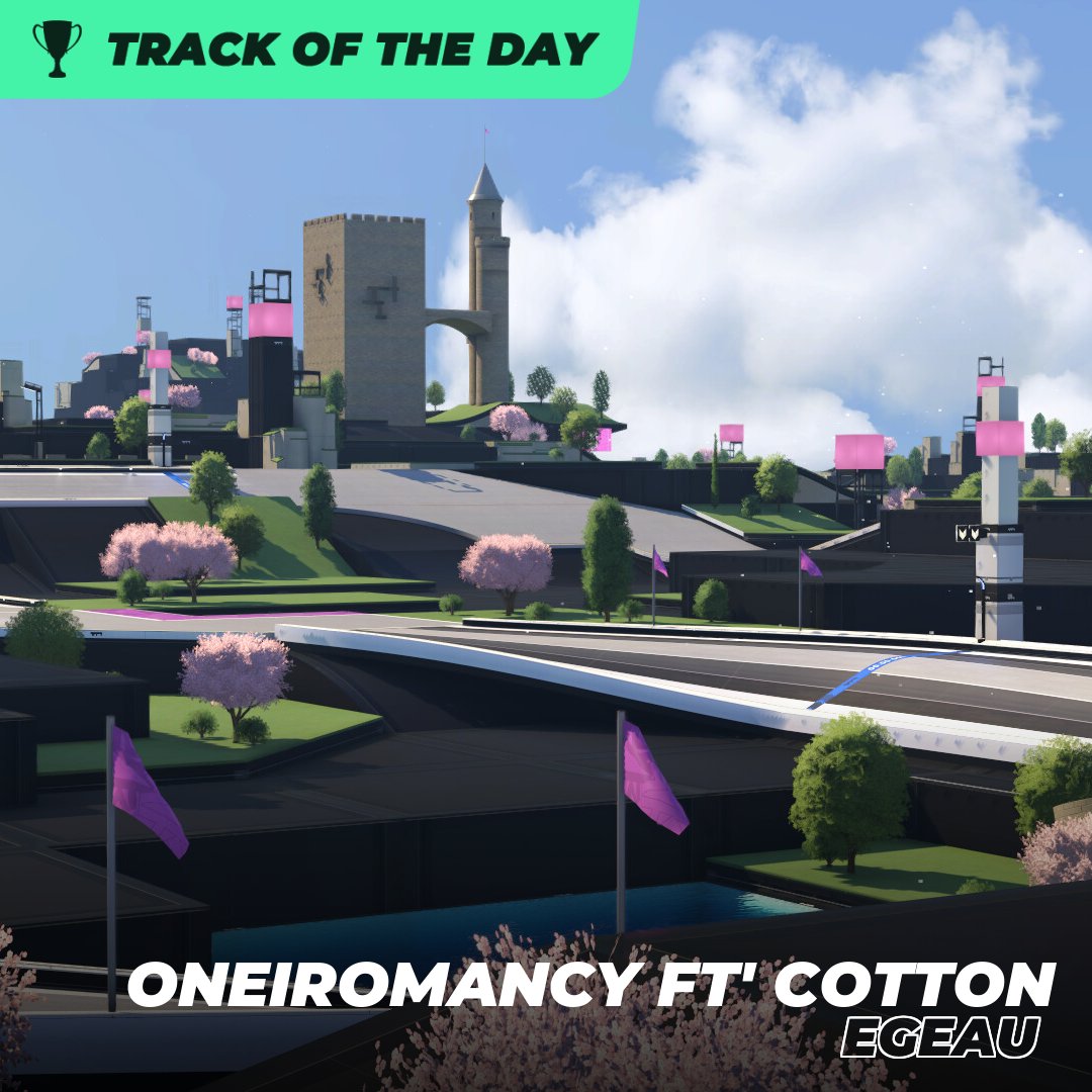 Trackmania's tweet image. Close out the week with some intense fast pace turns!