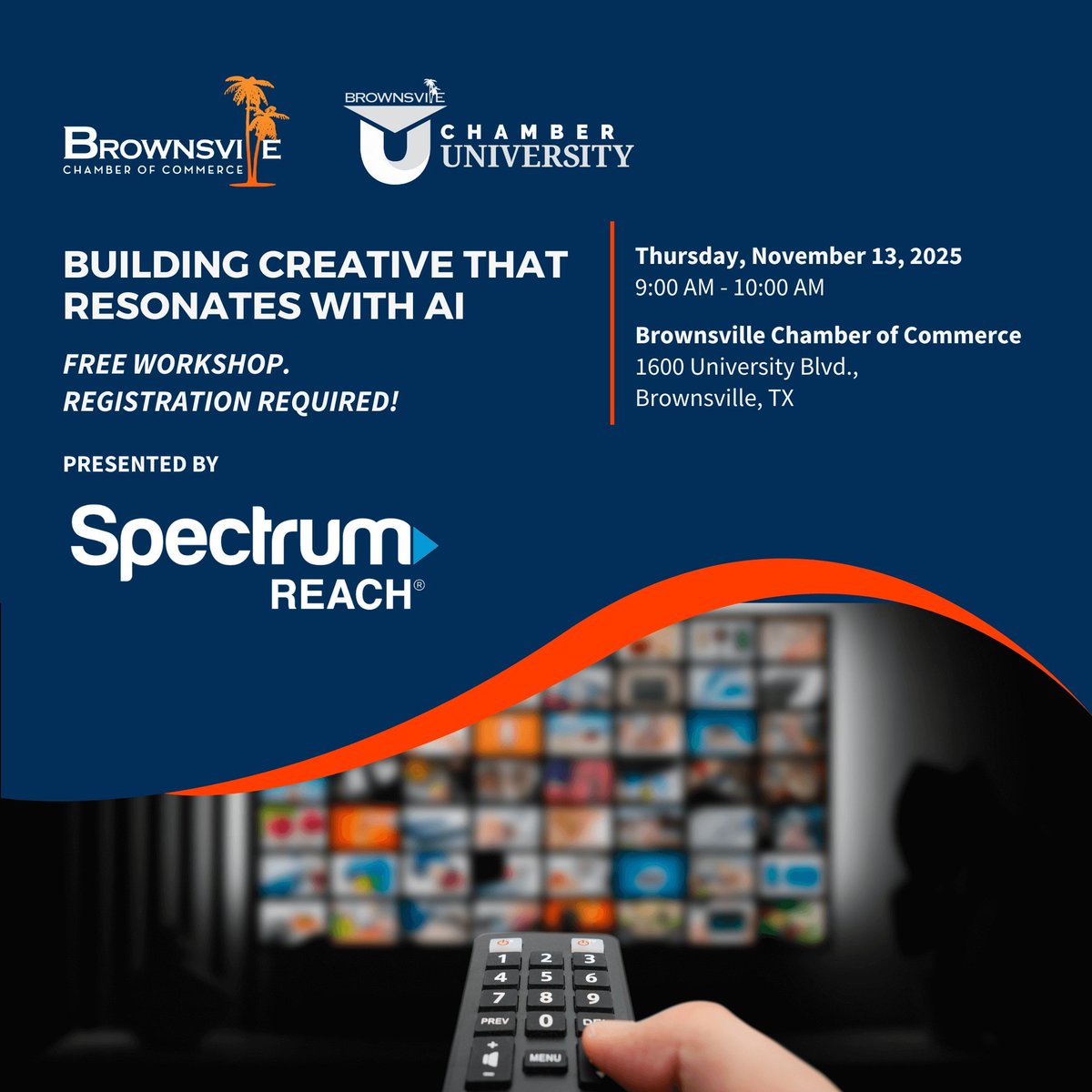 Join the Brownsville Chamber of Commerce on Nov. 13 for an interactive session on how artificial intelligence is transforming the way businesses create video content. valleybusinessreport.com/event/building…