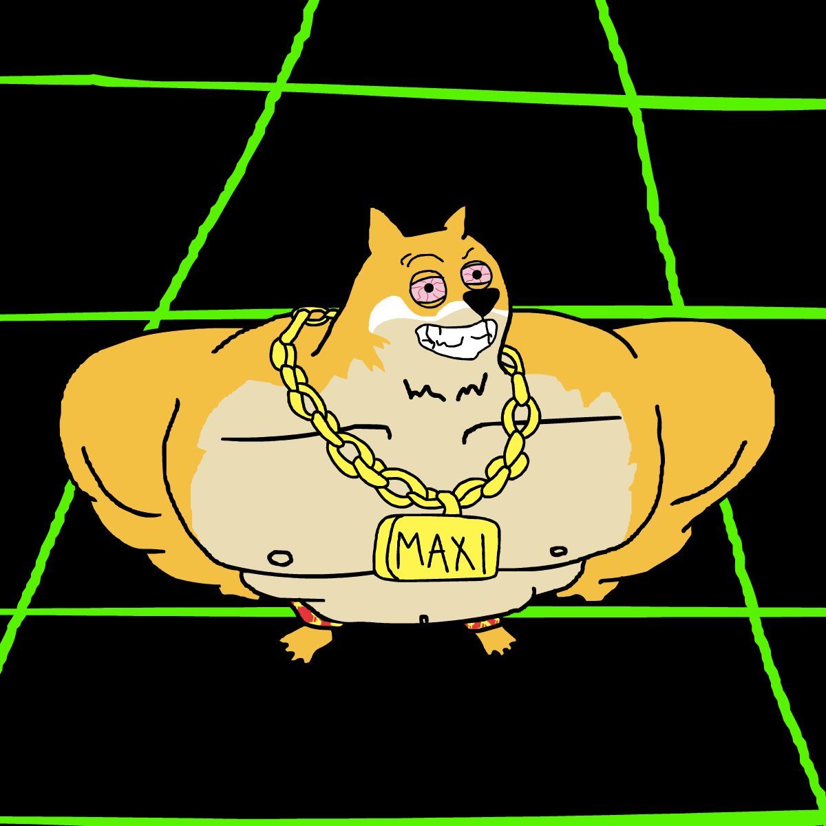 Looking up at those fat green candles like