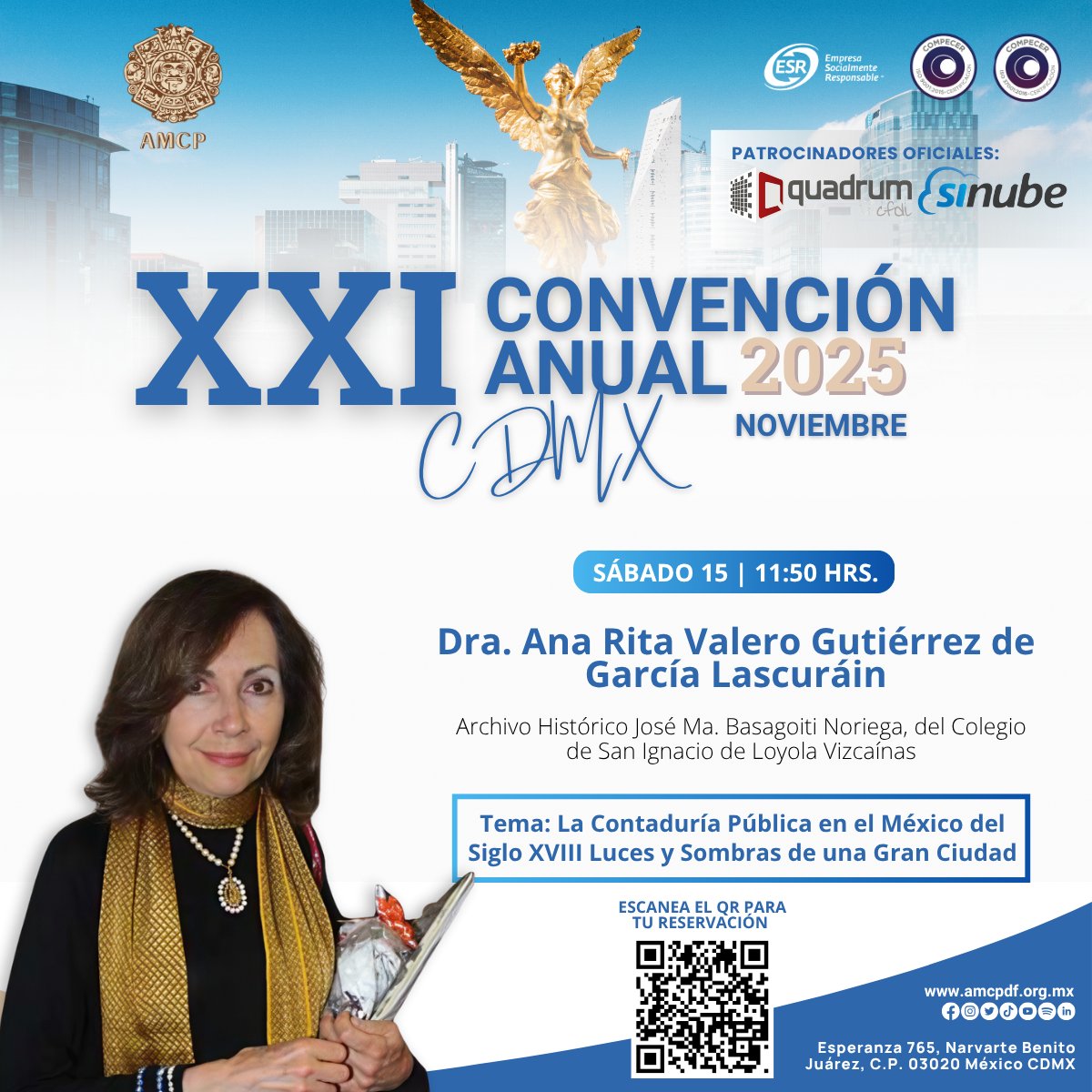 ¡La XXI Convención Anual 2025 está por comenzar!
👉 Reserva tu lugar: amcpdf.org.mx/convencionanua… 

#AMCPDF #HistoriaDeLaContabilidad #CulturaContable #Convención2025