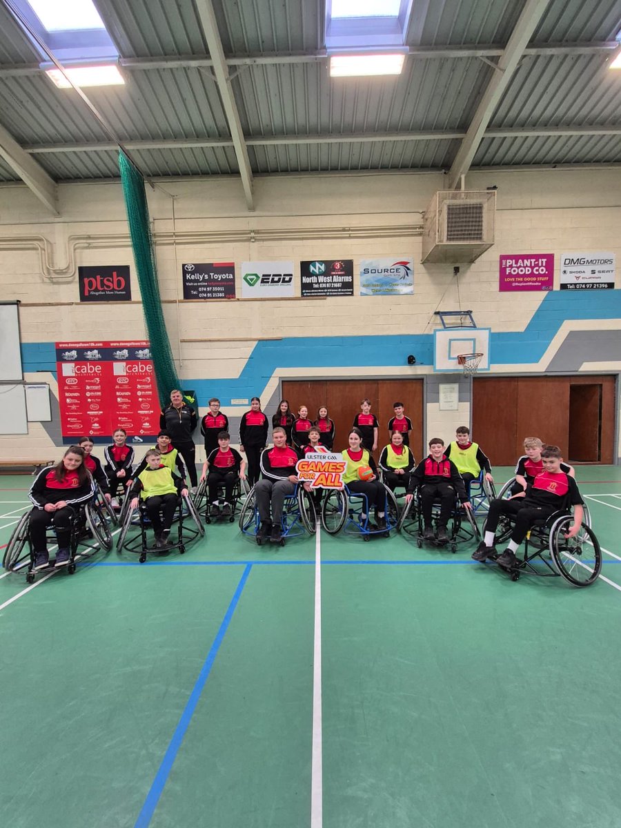 AbbeyVS's tweet photo. A great day in AVS last Friday as some of our first year students enjoyed a wheelchair sports workshop provided by Ulster Gaa.โบ๏ธ A fun and inclusive activity for everyone๐
@UlsterGAA @DonegalETB
#UlsterGAA #gamesforall https://t.co/UkkOZXjvtv