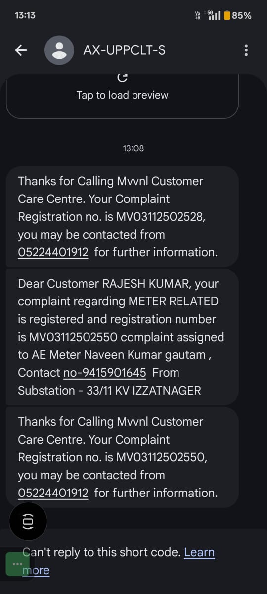 johari_27's tweet photo. @UPPCLLKO : kindly look into the matter and stop harassing a 70 year old senior citizen.

Please arrange to send your engineer and provide the correct bill as well as replace the faulty meter.

@myogiadityanath 
@myogioffice 
@UPPCLLKO 
@UPGovt
@AmarUjalaNews 
@JagranNews https://t.co/FOdLh9fc5z
