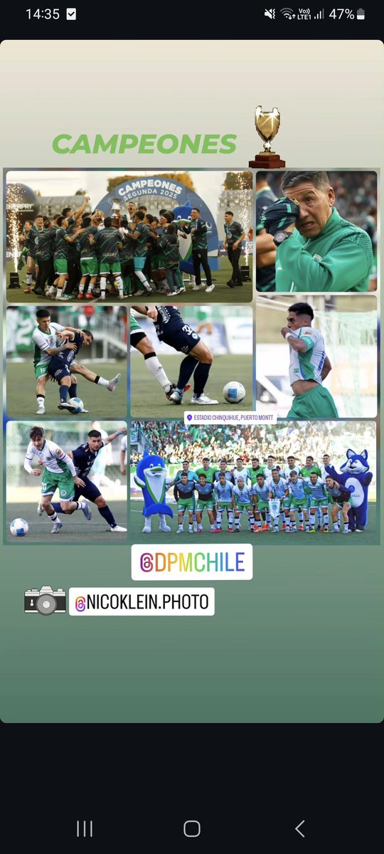 PUERTO PUERTO CAMPEÓN 
<a href="/DPMChile/">Deportes Puerto Montt</a> 
📷 <a href="/nicokleintorres/">Nico Klein</a>

#PuertoMontt #campeón #segundadivisión #futbolchileno <a href="/ANFPChile/">ANFP</a>