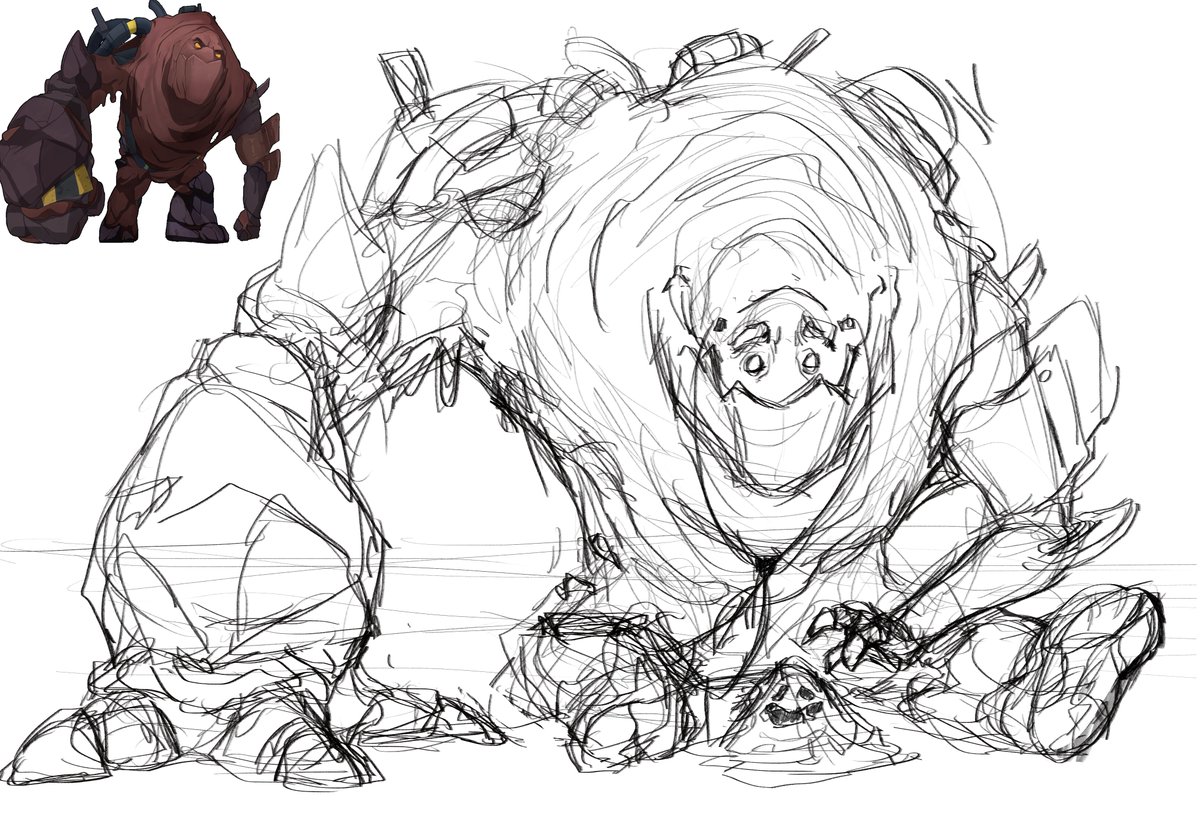 MrD_Muhtar's tweet image. Golem sketch #dispatch