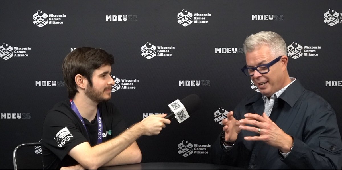 TuckerHazell's tweet photo. I did interviews! #MDEV25! @respawn! @RavenSoftware! @PUBG! https://t.co/J95H4dPDRh