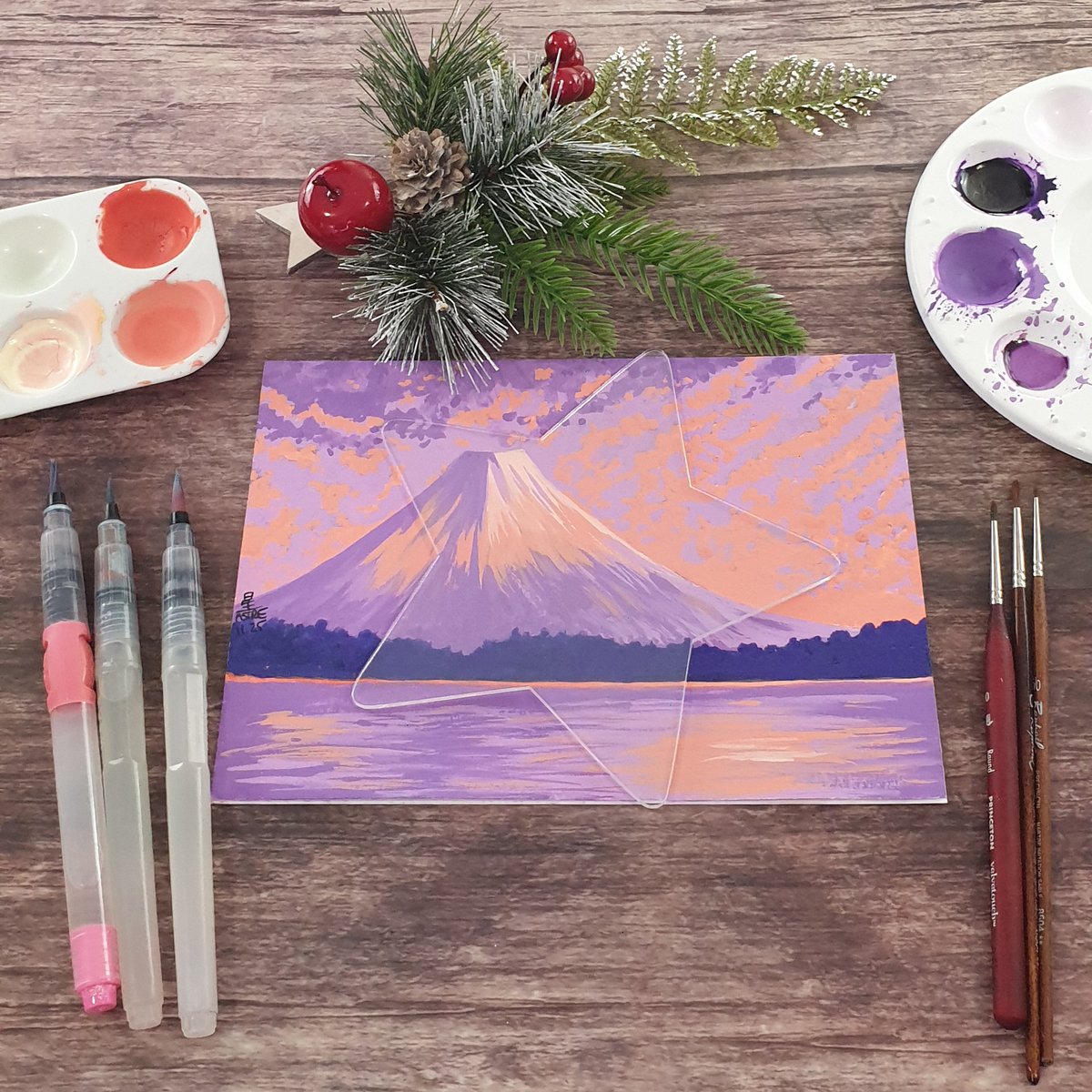 AstreHoshi's tweet photo. Beyond the Horizon #fujisan

A quiet vision of Fuji—peace, light, and distance intertwined

#montagne #mont #fuji #lac #aube
#mountain #mount #lake #dawn
#富士山 #山 #夜明け
#gouache #ガッシュ
#traditionalart #handdrawn #artwork #illustration #art #イラスト https://t.co/f1KmlkLSvn