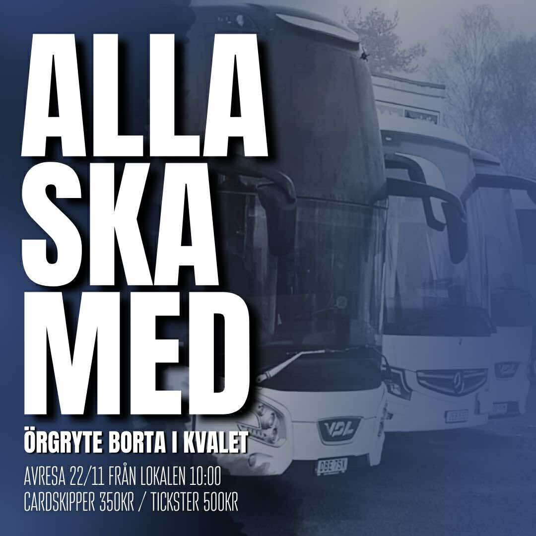Första bussen är redan fullbokad, nu ÖKAR vi och kör hela vägen in i kaklet! Peking SKA spela i allsvenskan, allt annat är ovärdigt. Boka din plats till kvalet NU! 

Medlemmar bokar med rabatt i Cardskipper, ni andra kör via Tickster. VAMOS!