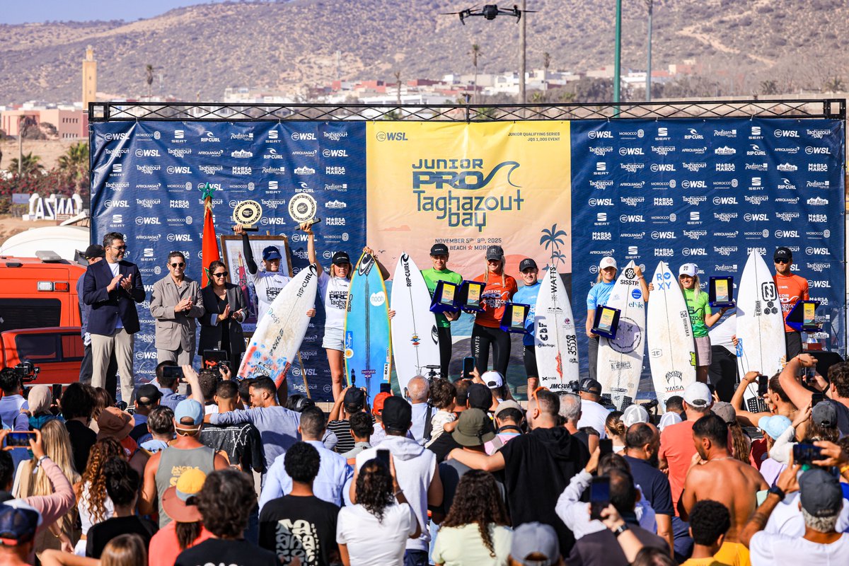 Congratulations to the winners of the #JuniorProTaghazoutBay - Maria Salgado and Hans Odriozola! 🌊🥇
That wraps up the 2025 WSL Europe Junior Tour!
Get the full recap, results and highlights at worldsurfleague.com 
<a href="/Taghazoutbay1/">Taghazout bay </a>