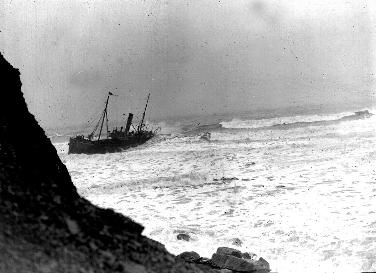 OTD 1937, the MFV Penton was wrecked at Kettleness. She was being under tow by tug to the Tees but when the tow rope broke off Skinningove and came ashore   at Kettleness. The wreck became known locally as the Ghost Ship as she was wrecked with no one on board!