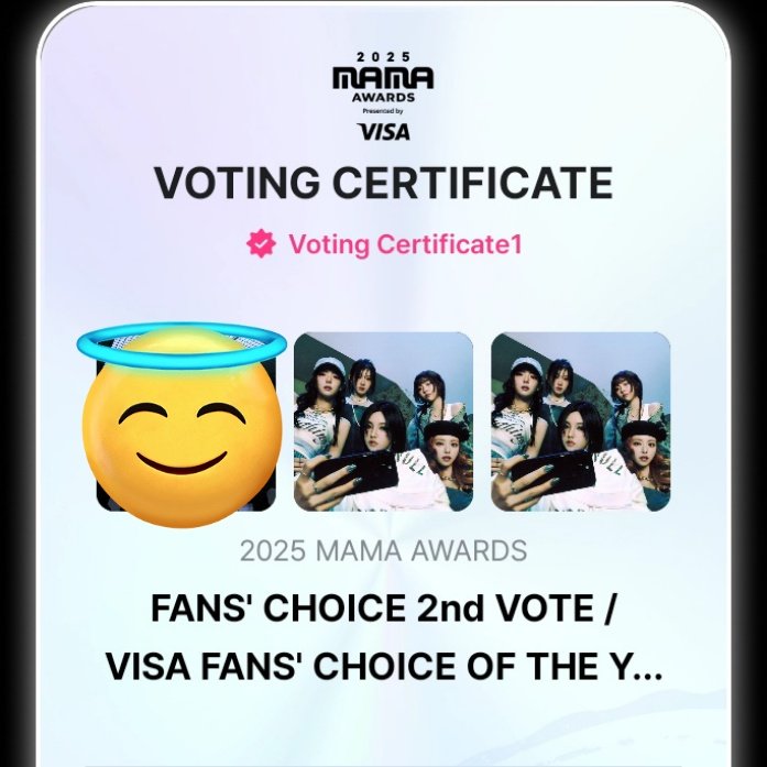 ITZY_WT's tweet image. | MAMA VOTING |

🗳 FANS’ CHOICE FEMALE
#11. ITZY (=) 🚨🚨 *FINAL DAY

📌 Quick steps to vote:

1. Log in to MNET+.
2. Go to the 2025 MAMA AWARDS section.
3. Vote for ITZY.
4. Share with your fellow MIDZY! 

💪 I vote for #ITZY on #2025MAMAVOTE