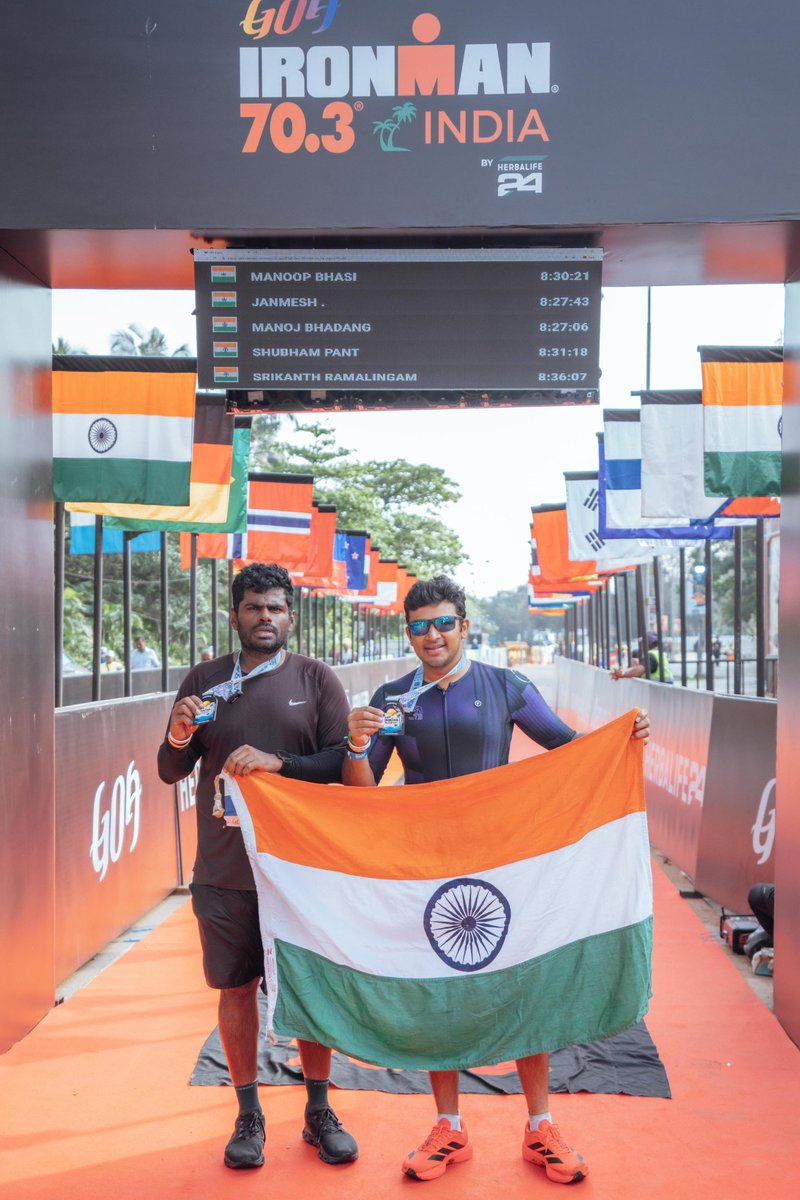 mp_phaneendra's tweet image. An incredible achievement that embodies the spirit of #FitIndia 🇮🇳💪 Congratulations @annamalai_k ji @Tejasvi_Surya ji on completing the Ironman challenge with true grit and determination! 👏🙏
#IronmanChallenge
#Annamalai
#Tejasvisurya