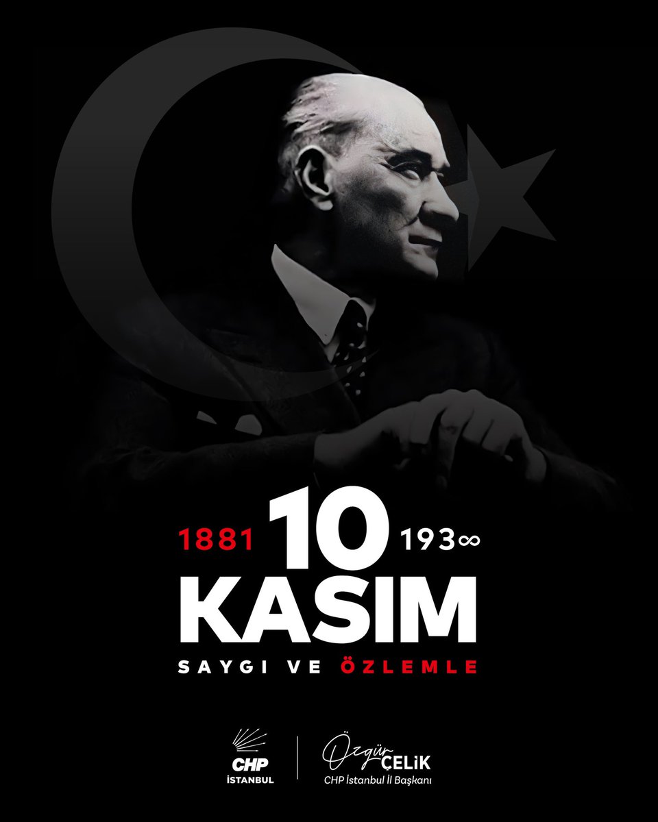Açtığı yolda, gösterdiği hedefe… 🇹🇷

Önderimiz, kurucumuz, başkomutanımız Gazi Mustafa Kemal Atatürk’ü sevgi ve saygıyla anıyorum.

Anadolu’da yaktığı umut meşalesi, emaneti olan Cumhuriyeti koruma mücadelemize ışık olmaya devam ediyor.