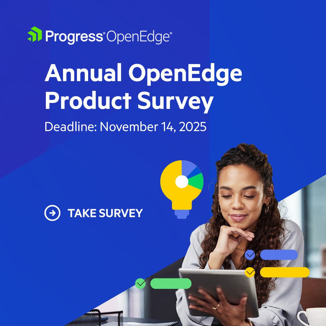 _OpenEdge_'s tweet image. 🚀 Shape the future of Progress OpenEdge!

Your feedback drives our roadmap.

Take our annual product survey and help us build what matters most to you.

prgress.co/4nDiIvc

P.S. This survey is open for a limited time and will close on November 14, 2025.