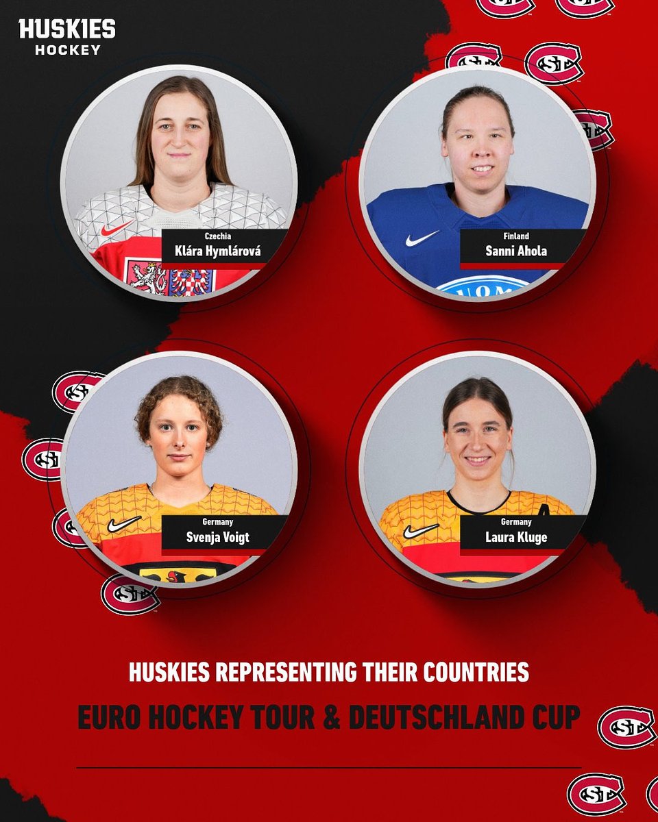 Huskies Representing Their Countries 🇨🇿🇫🇮🇩🇪

We are so proud of senior 𝐒𝐯𝐞𝐧𝐣𝐚 𝐕𝐨𝐢𝐠𝐭 and former Huskies 𝐊𝐥𝐚́𝐫𝐚 𝐇𝐲𝐦𝐥𝐚́𝐫𝐨𝐯𝐚́, 𝐒𝐚𝐧𝐧𝐢 𝐀𝐡𝐨𝐥𝐚 and 𝐋𝐚𝐮𝐫𝐚 𝐊𝐥𝐮𝐠𝐞 for representing their countries this weekend 🫡

#HuskyHockey 🏒 | #GoHuskies 🐾