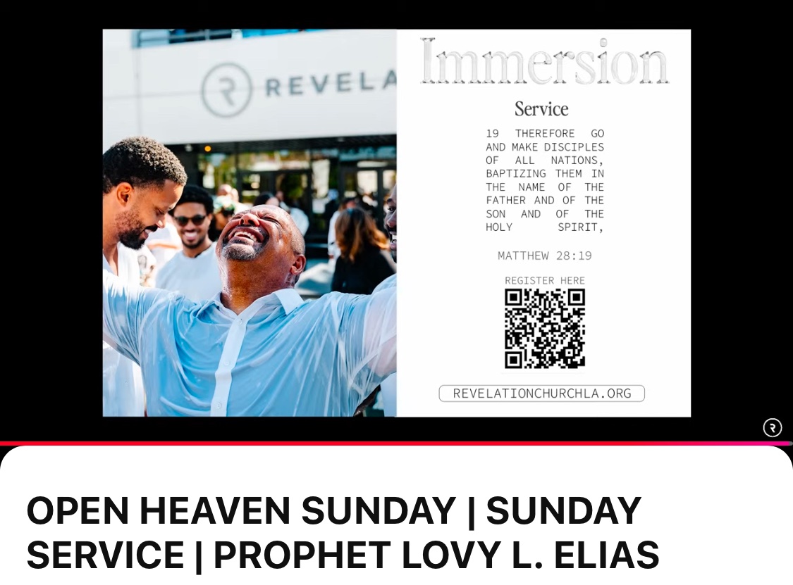 joyfulliblessed's tweet photo. 🚨Check it out, don’t miss This🚨 #ProphetLovy @prophetlovy  #Jesus #HolySpirit 💥OPEN HEAVEN SUNDAY💥 | SUNDAY SERVICE | PROPHET LOVY L. ELIAS #RevelationChurchLA❤️‍🔥❤️‍🔥❤️‍🔥🔑

https://t.co/eKEVuWhunP

Awaken to This…!!! Live, Straight Fire…!!! https://t.co/hrDWSL5Abt