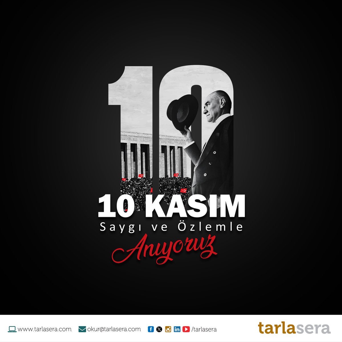 Türkiye Cumhuriyeti'nin kurucusu, büyük önder Gazi Mustafa Kemal Atatürk'ü saygı, minnet ve özlemle anıyoruz.