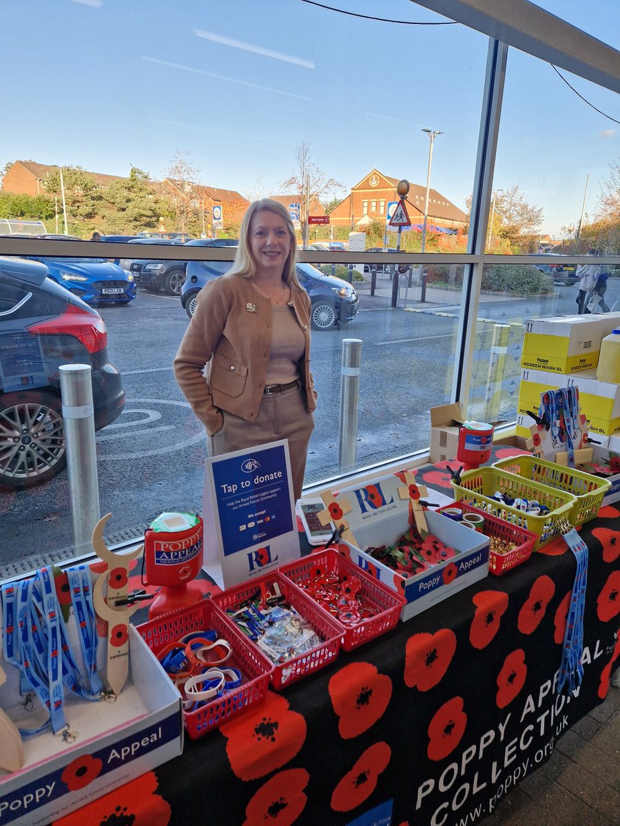 shaun_chalky's tweet photo. Poppy Appeal Stand https://t.co/WuJt93bdJ5
