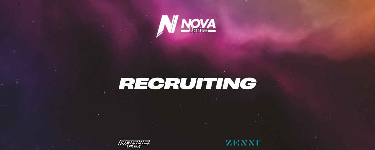 🚨RECRUITING🚨

Nova Uprise is looking to bring in some Competitive Call of Duty Players for the Black Ops 7 Season! 

We are also always looking to bring in more dedicated Content Creators / Streamers! 

Apply here! - forms.gle/vtccGcNLq67XKo…