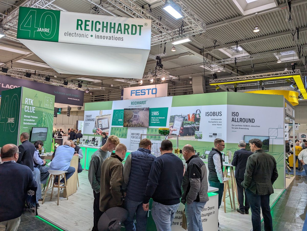 ReichhardtUSA's tweet photo. Up and running at @AGRITECHNICA 2025. Be sure to stop by and visit with @JoshKistner or @ChadBraaten if you are at the show! https://t.co/yx86Rte6Hw