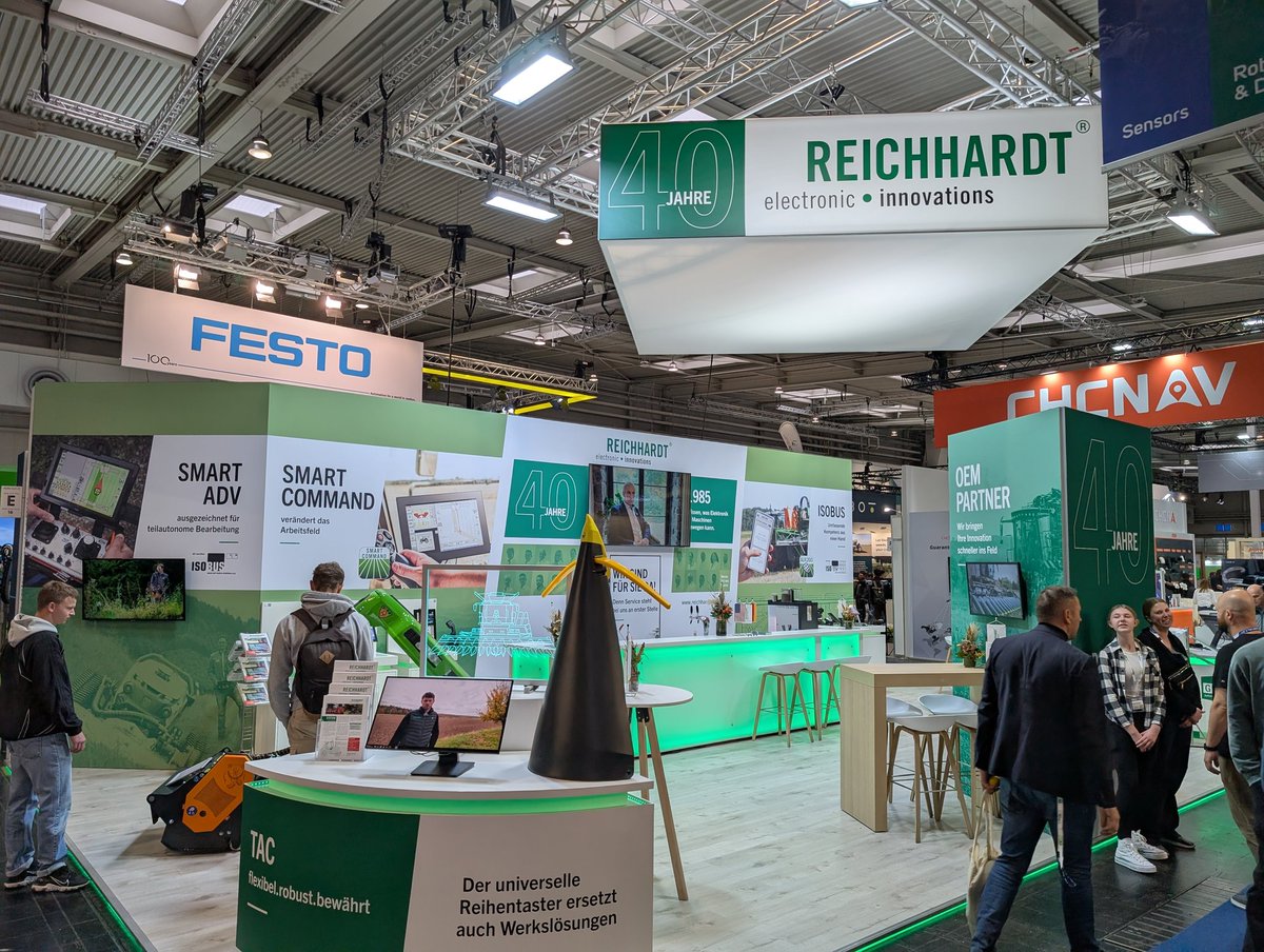 ReichhardtUSA's tweet photo. Up and running at @AGRITECHNICA 2025. Be sure to stop by and visit with @JoshKistner or @ChadBraaten if you are at the show! https://t.co/yx86Rte6Hw
