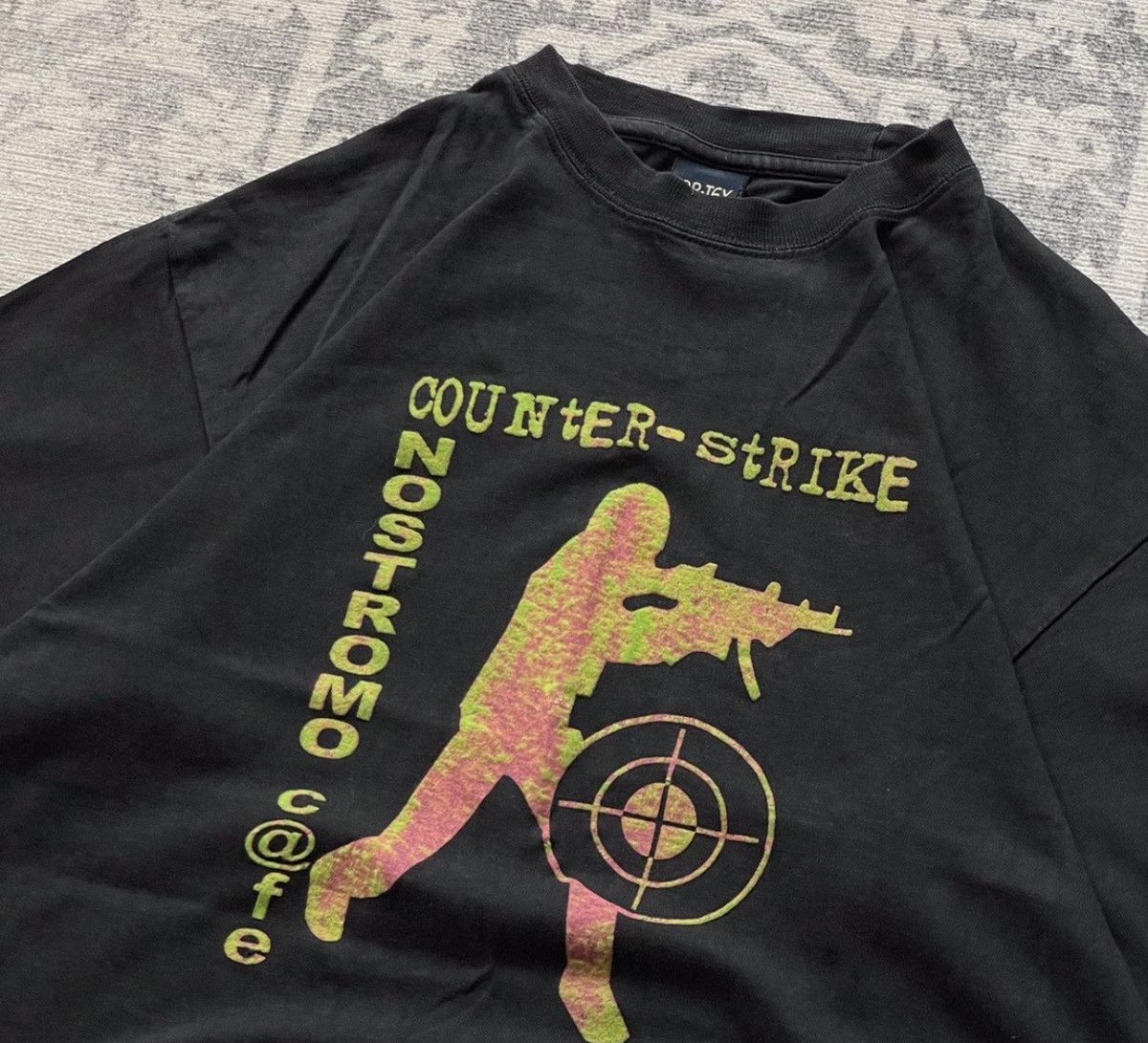 one of my tour tshirts is inspired by this old ass 1.6 CS tee hella hyped to sell it #HDOECS