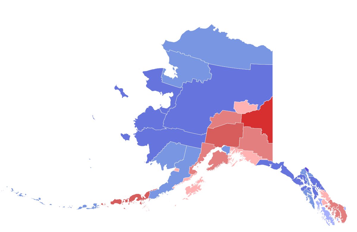 logmichael_'s tweet image. I need a conservative to look at that first map, then look at these ones, and then tell me why Alaska is considered a red state.