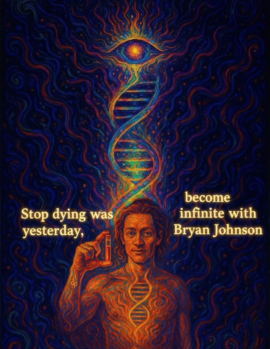 C31415notrandom's tweet image. When your longevity guru decides it’s time to explore the cosmic dimension,
 all in the name of science