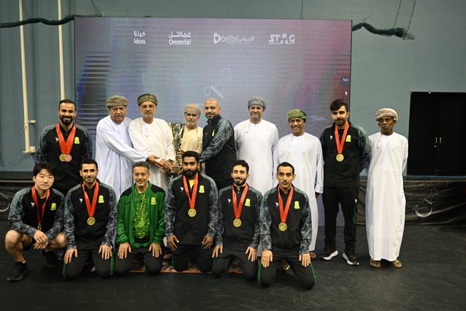 نادي السيب يحقق المركز الأول في بطولة فرق العموم لكرة الطاولة 2025.